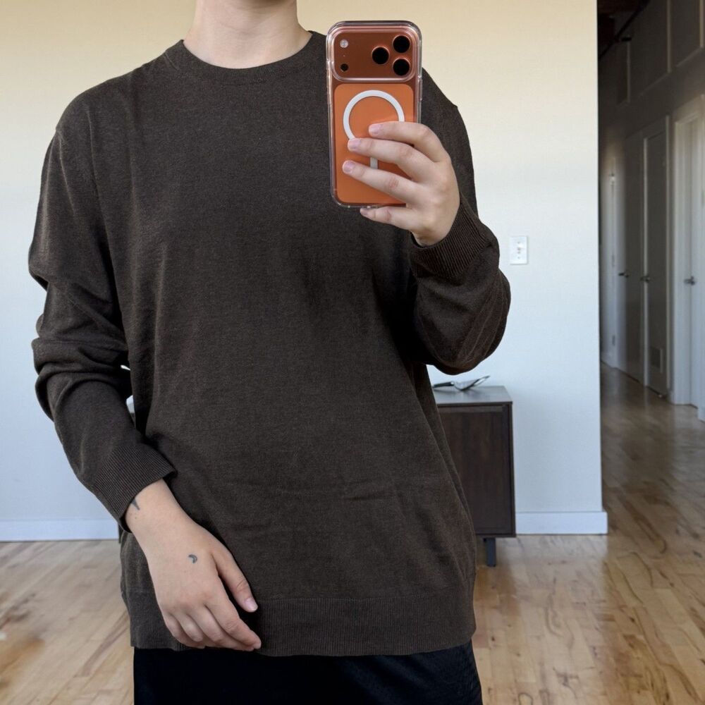 Old Navy Brown Crewneck Oversized XL Sweater